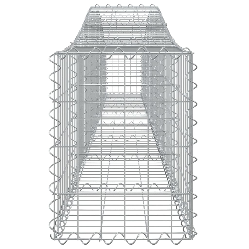 Cestas De Gaviones 25 Uds Forma De Arco Hierro 400x30x40/60 Cm_4