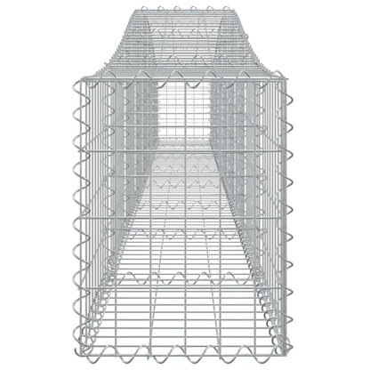 Cestas De Gaviones 25 Uds Forma De Arco Hierro 400x30x40/60 Cm_4