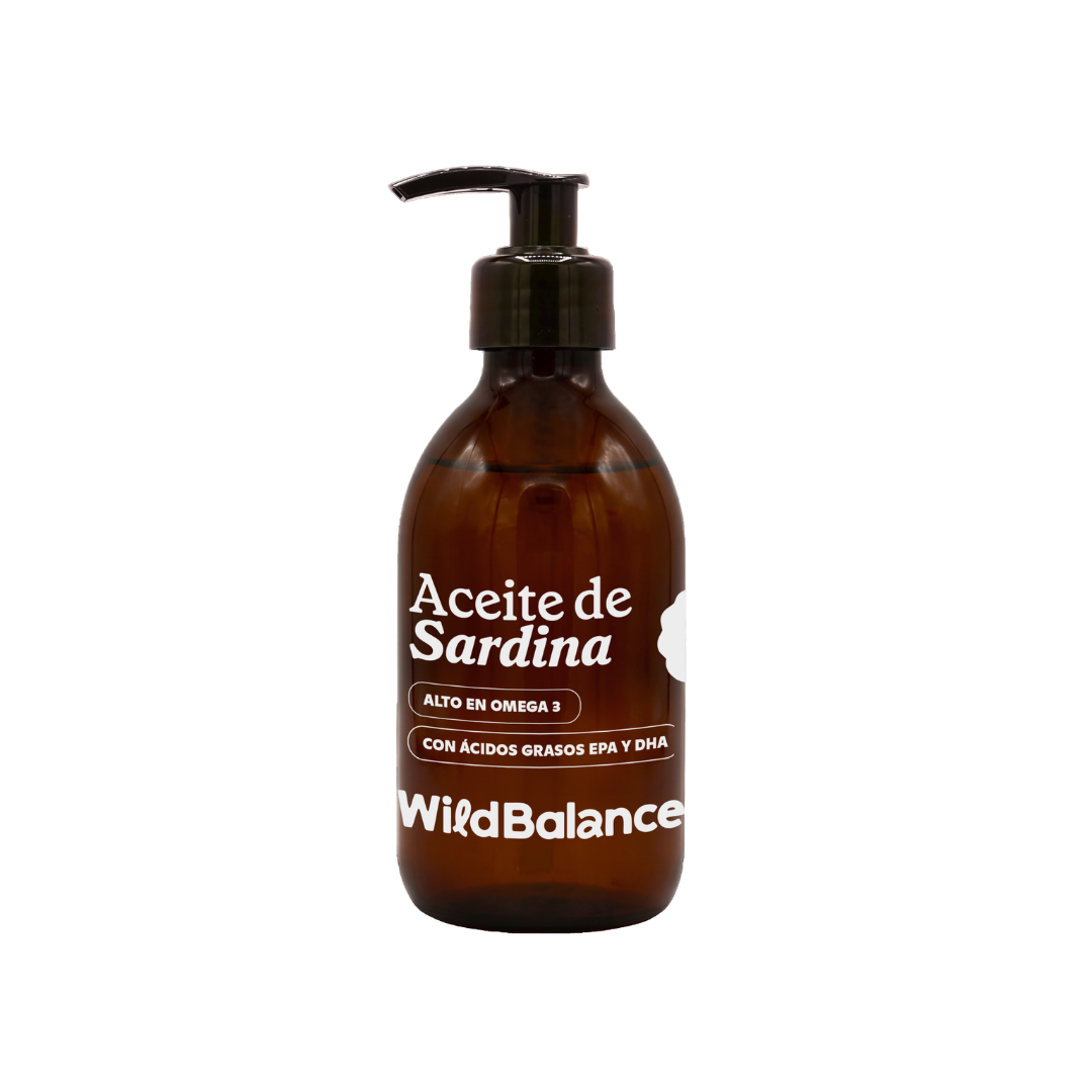 Aceite natural de sardina Wild Balance 250 ml