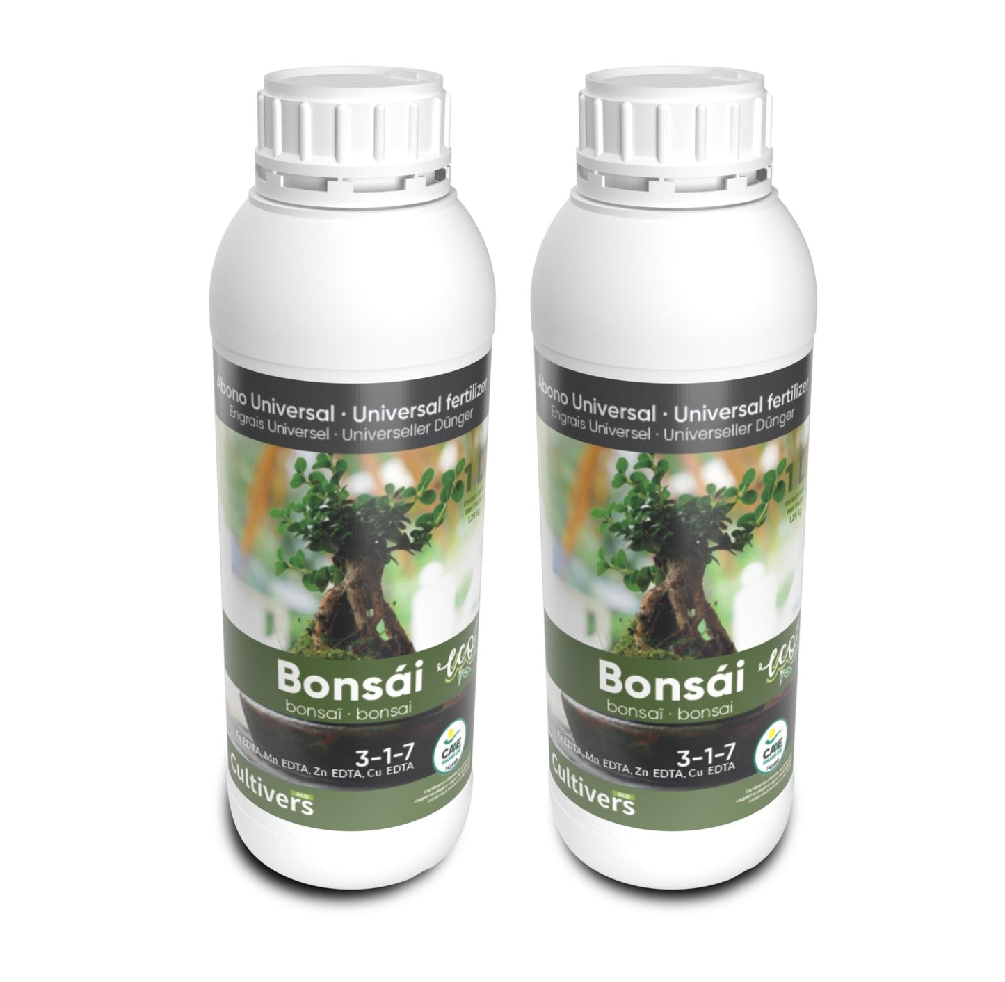 Abono Bonsái Líquido Ecológico Cultivers 2x1l_1