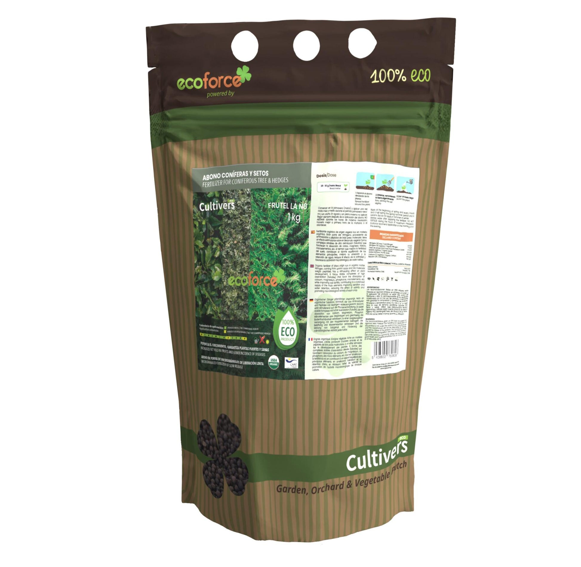 Abono Coníferas Ecológico Cultivers 2x5kg_0