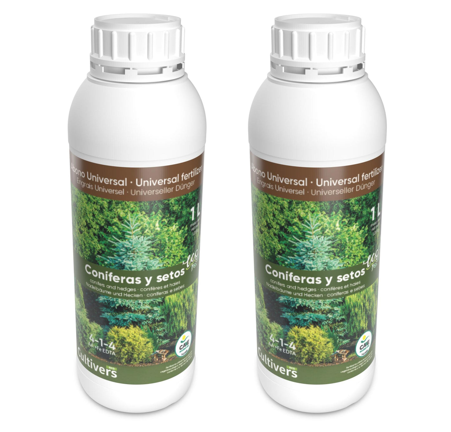 Abono Coníferas Líquido Ecológico Cultivers 2x1l_1