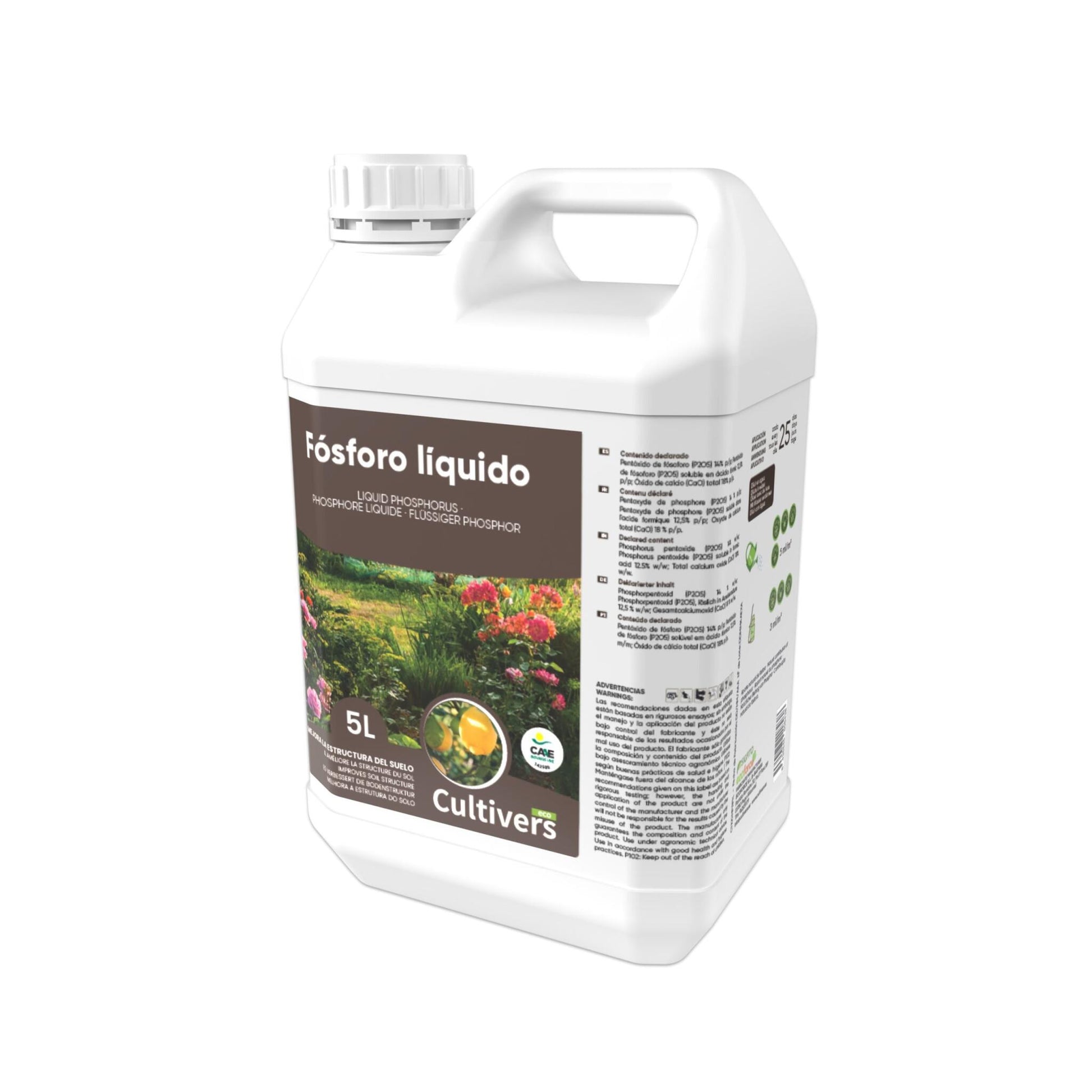 Abono Fósforo Líquido Ecológico Cultivers 10 L_1