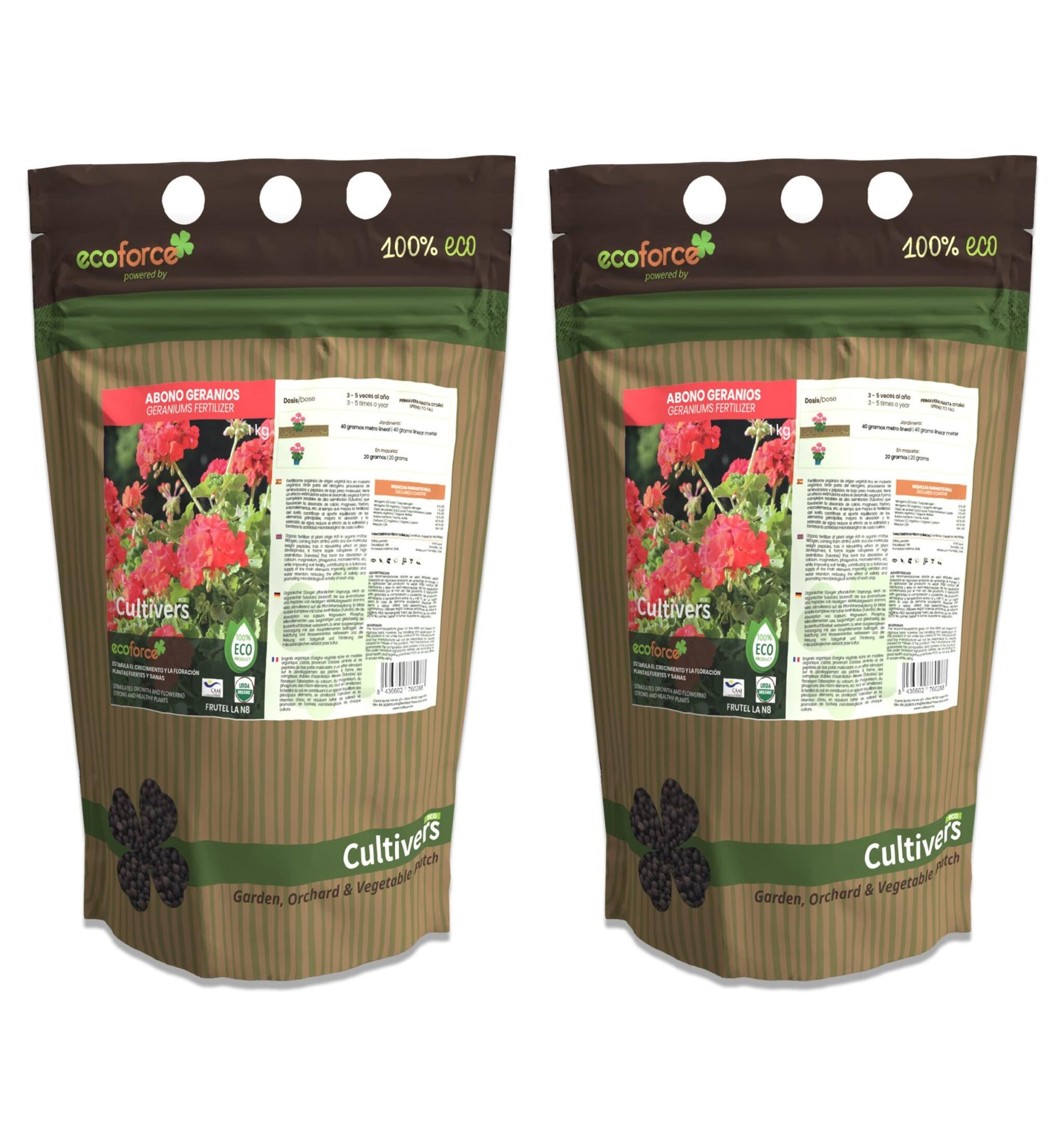 Abono Geranios Ecológico Cultivers 2x1kg_1