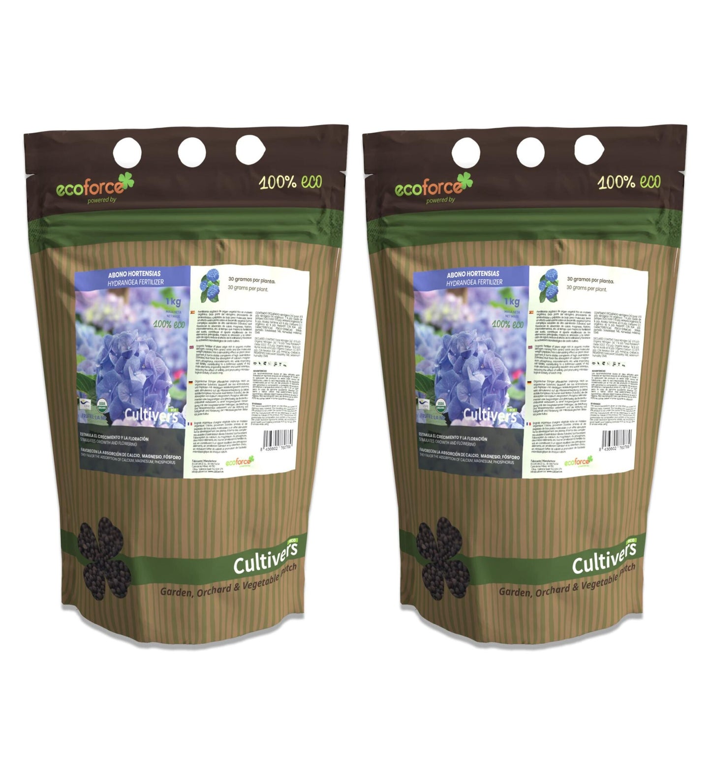 Abono Hortensias Ecológico Cultivers 2x1kg_1
