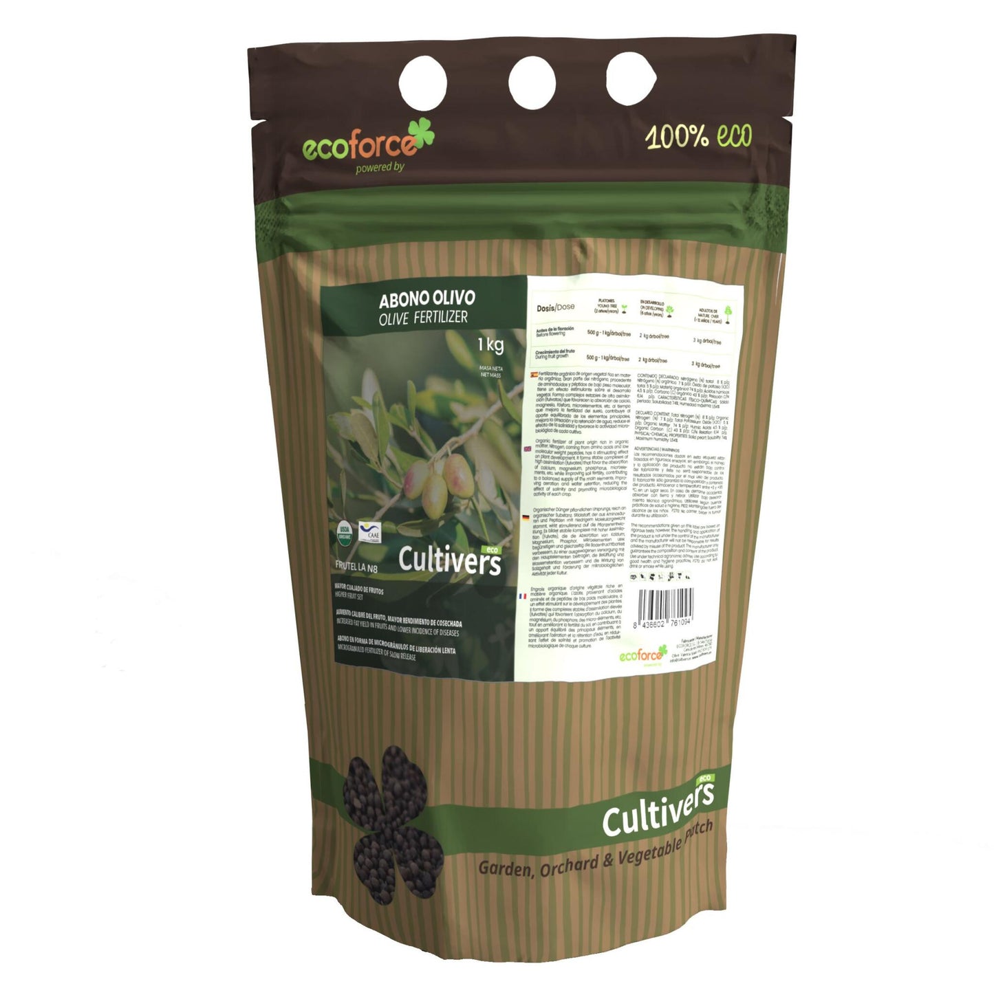 Abono Olivo Ecológico Cultivers 20 Kg_0