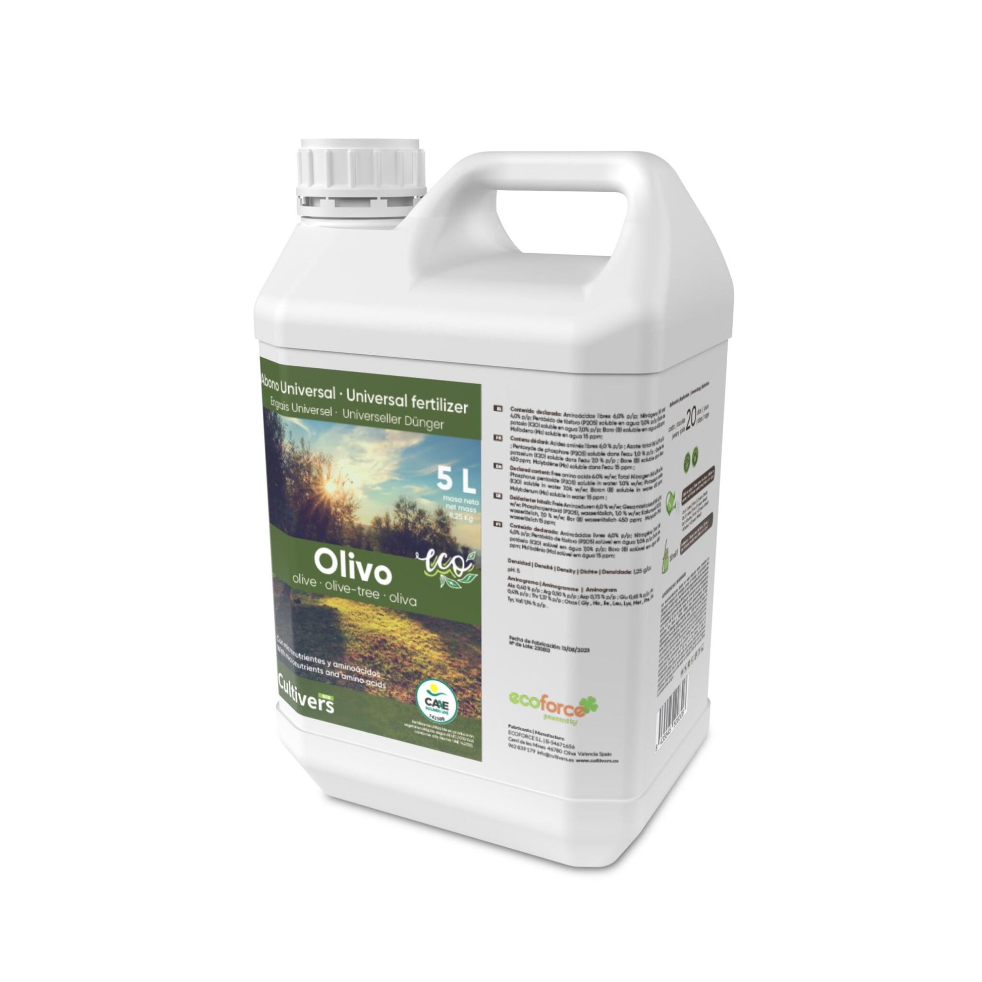 Abono Olivo Líquido Ecológico Cultivers 10 L_1