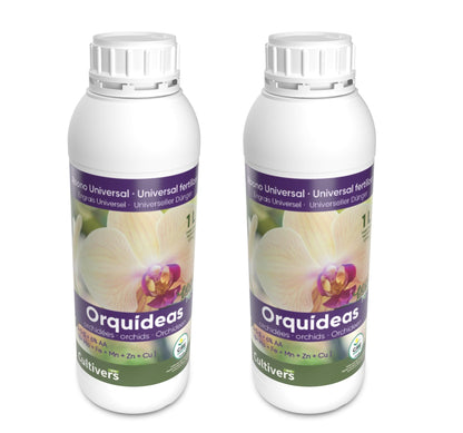 Abono Orquídeas Líquido Ecológico Cultivers 2x1l_1