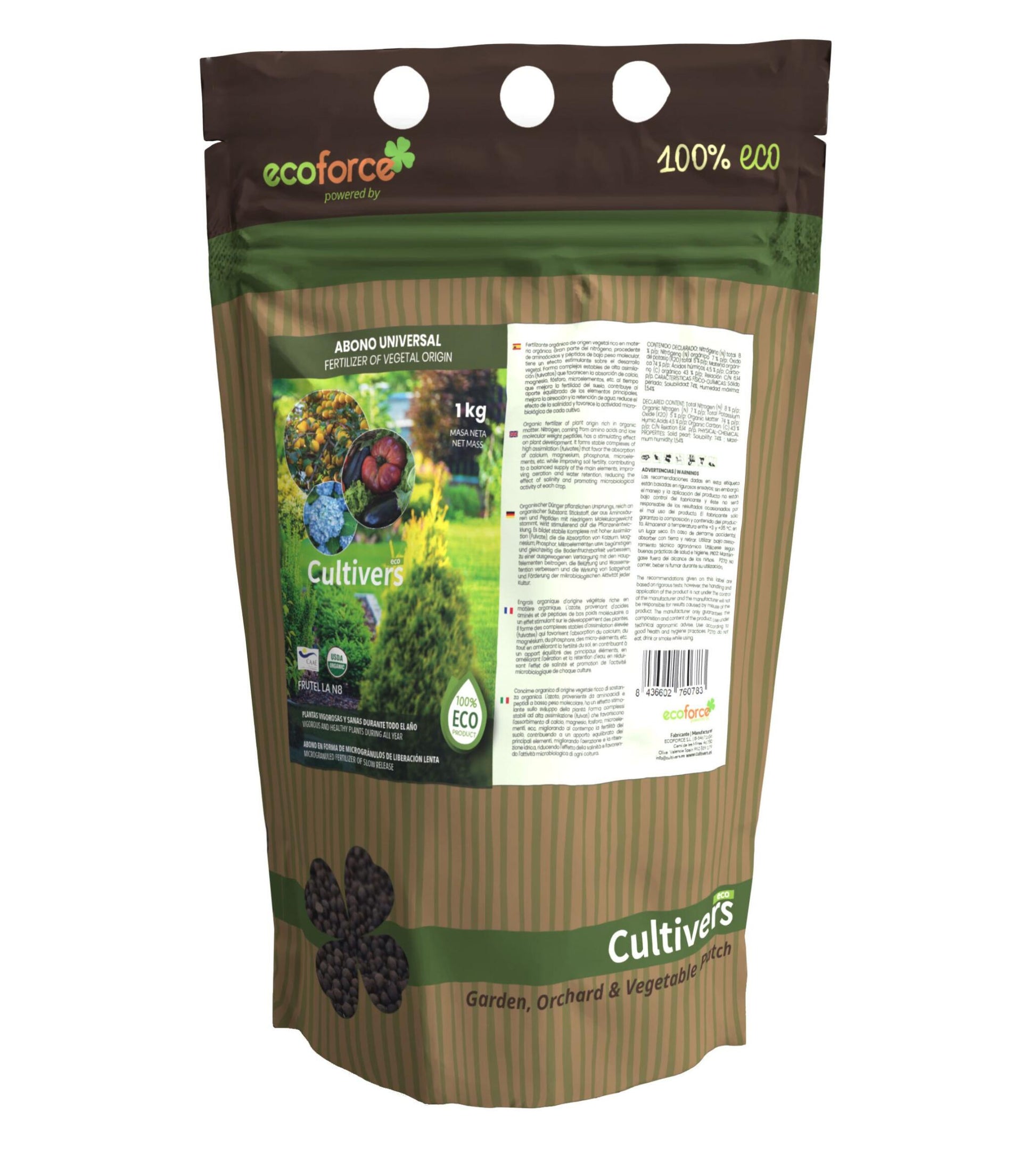 Abono Plantas Universal Ecológico Cultivers 250 G_0