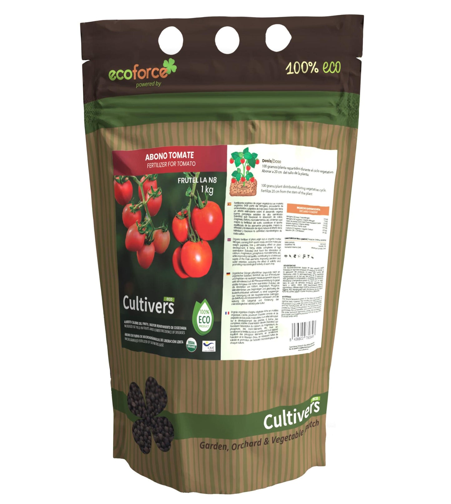 Abono Tomate Ecológico Cultivers 250 G_0