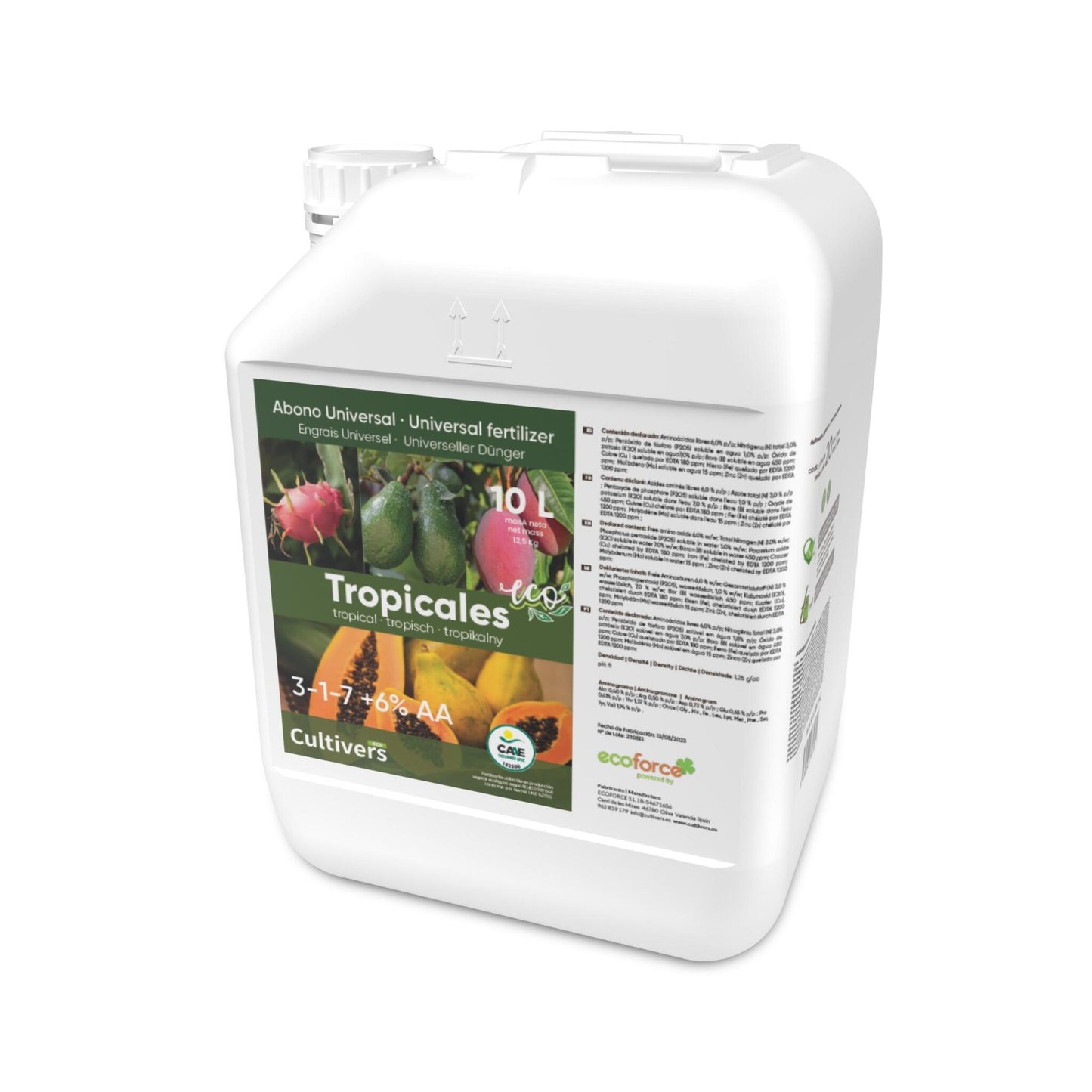 Abono Tropicales Líquido Ecológico Cultivers 250 Ml_2
