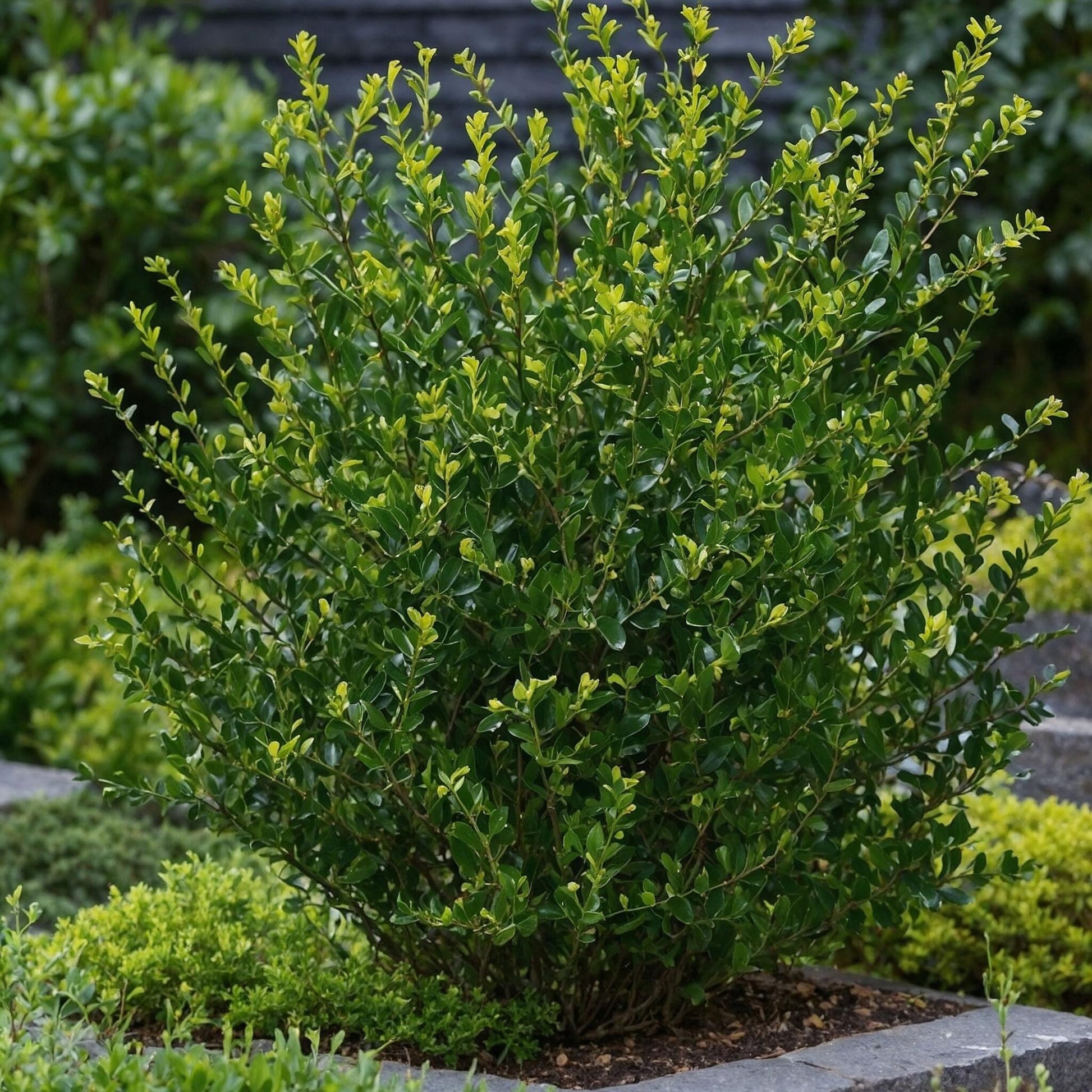 Acebo Crenata - 12 Pzs - Ilex Crenata 'jenny' - Altura 10-20cm - ⌀9cm_1