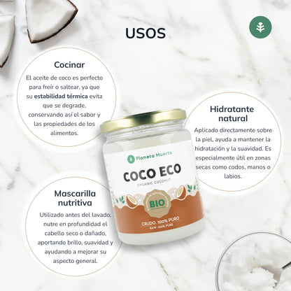 Aceite de coco ECO Planeta Huerto 430 ml