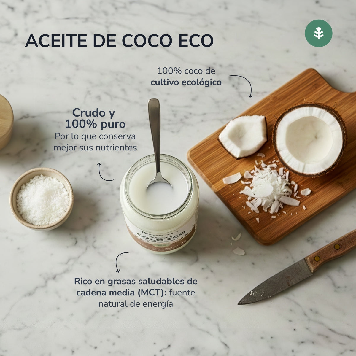 Aceite de coco ECO Planeta Huerto 430 ml