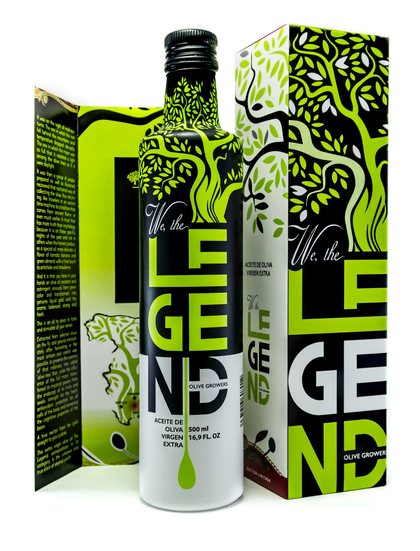 Aceite de oliva virgen extra ecológico cosecha temprana Hojiblanca We The Legend Bot 500ml._2