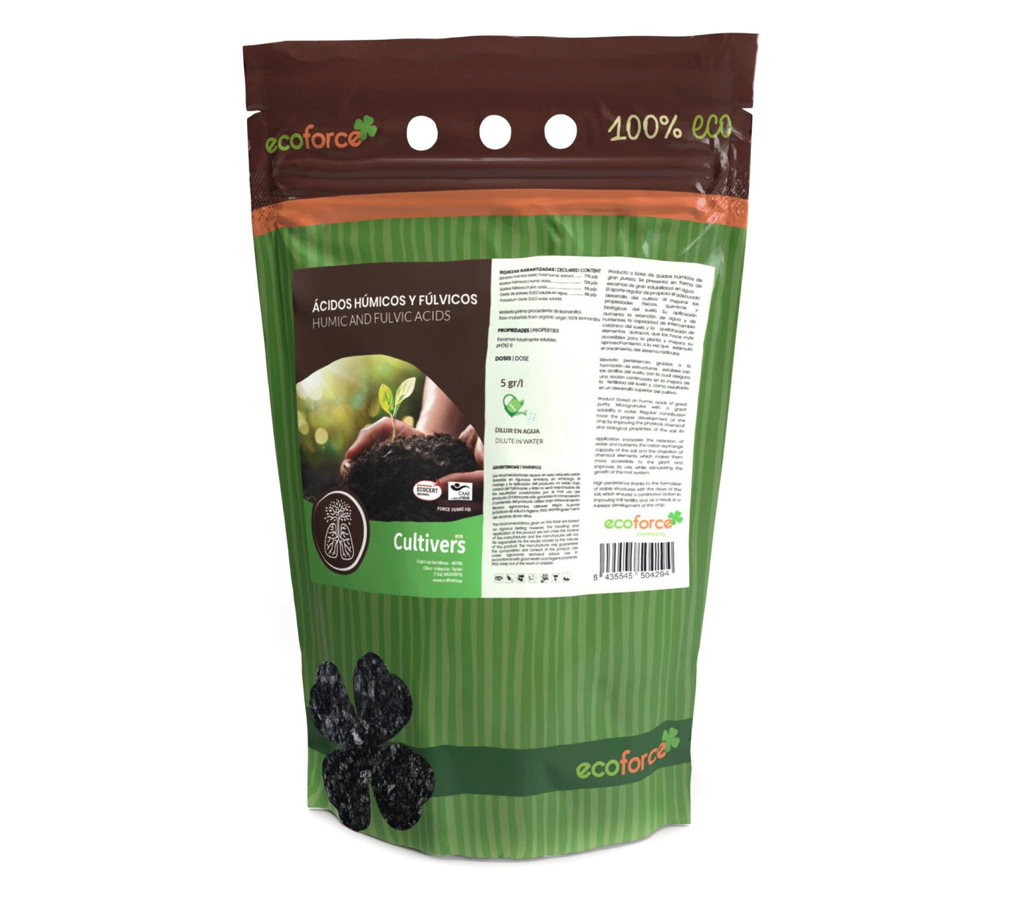 Ácidos Húmicos Solidos Cultivers 5 Kg_1