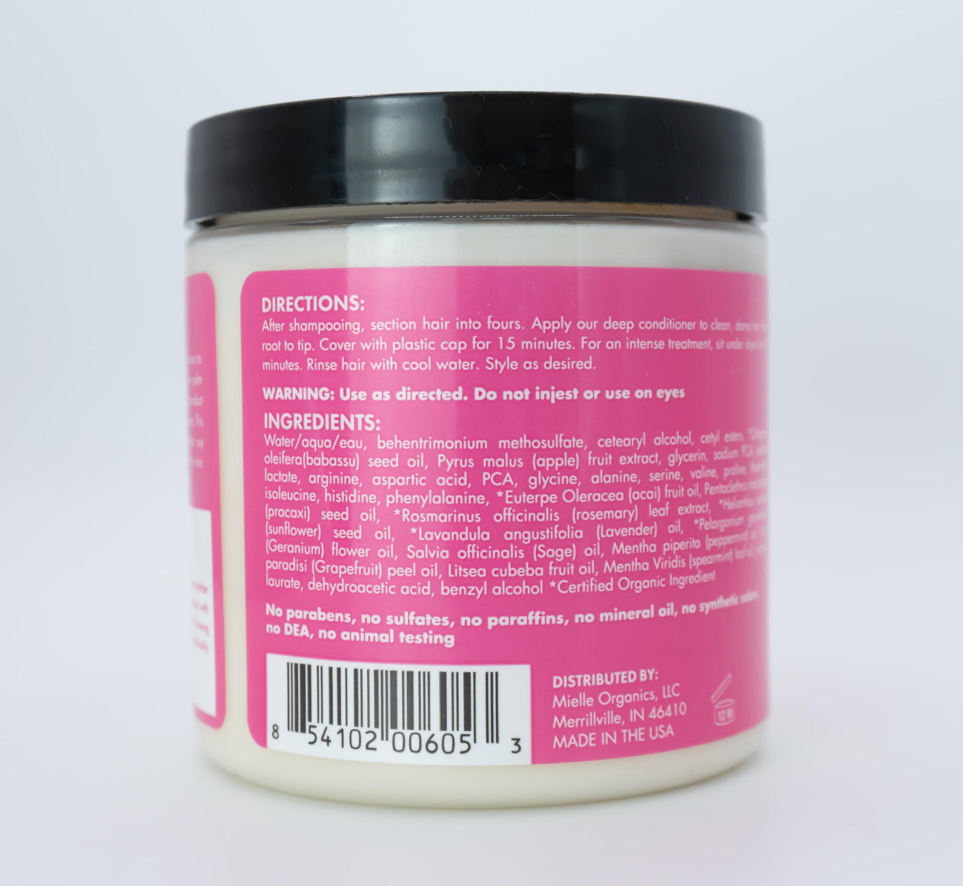 Acondicionador Deep Babassu Oil Y Mint Mielle Organics 227g_1