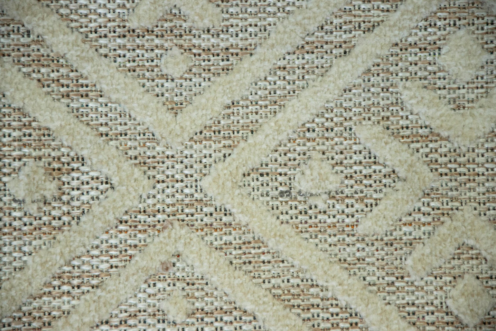 Alfombra De Salón, Alfombra De Habitación Pelo De Yute Motivos Étnicos Blanco Y Beige Escandinavo 150x200cm- Decoración- Mobiliario Doméstico_1