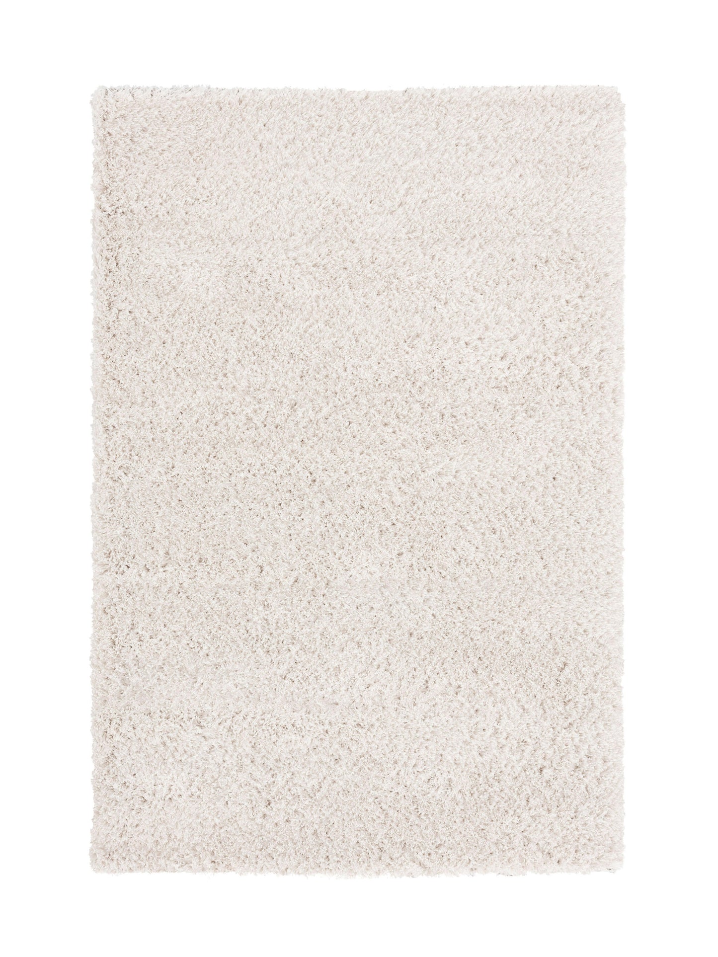 Alfombra De Salón Blanca Pelo Largo 100x150cm- Decoración- Mobiliario Del Hogar_0
