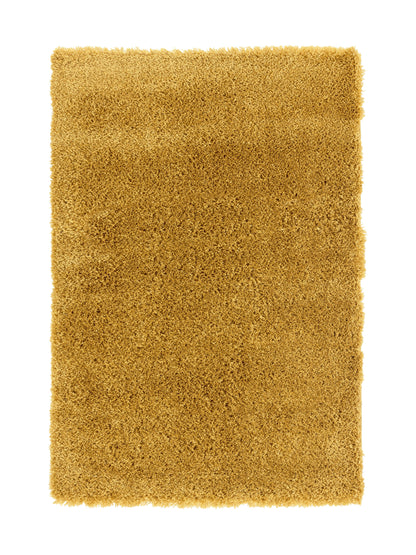 Alfombra De Salón Shaggy Amarillo Mostaza 150x200cm - Decoración - Mobiliario Doméstico_0