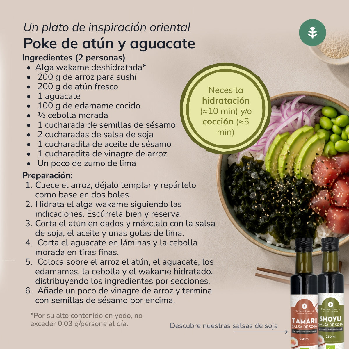 Alga Wakame copos ECO Planeta Huerto 100 g