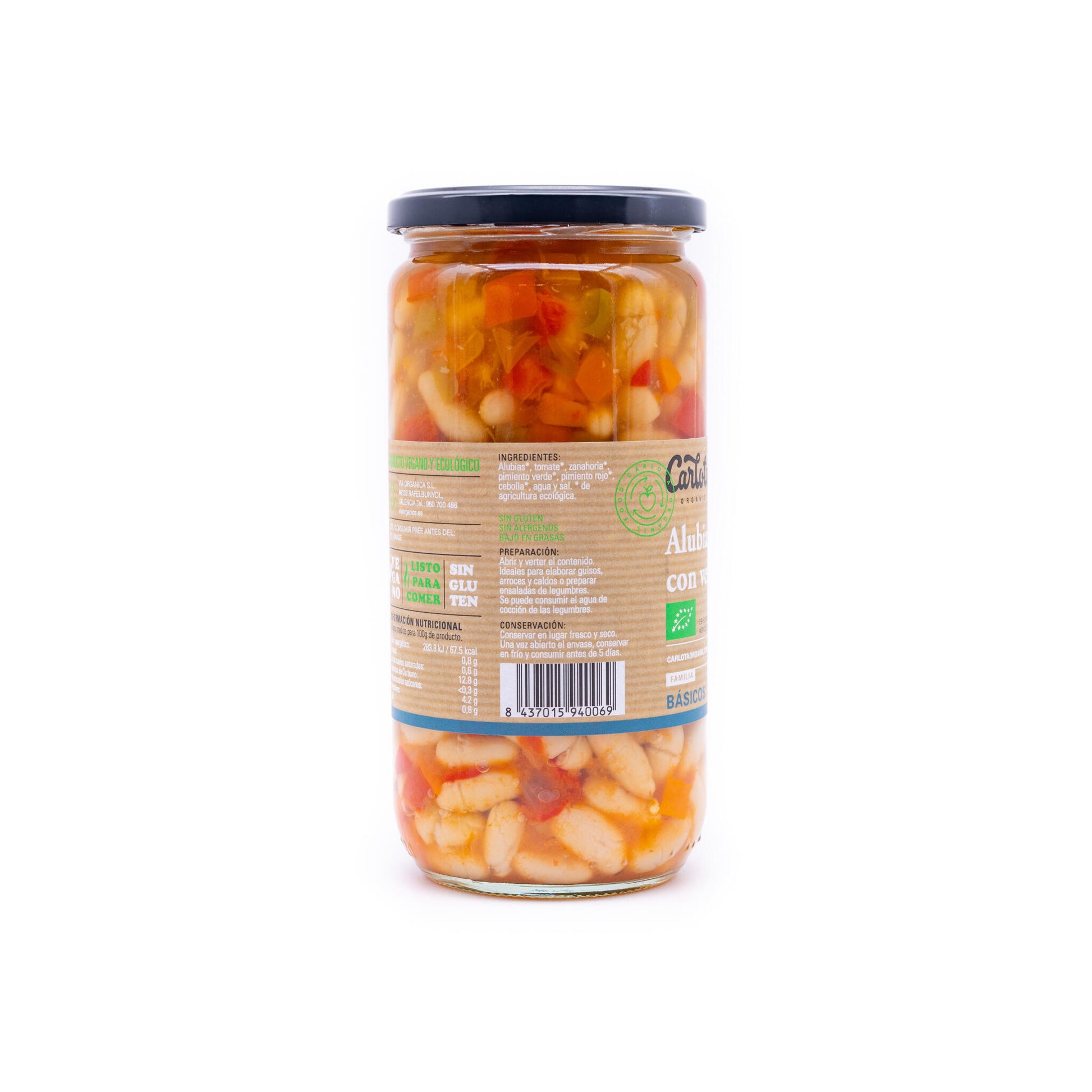 Alubias Con Verduras Bio 720g Carlota Organic_1