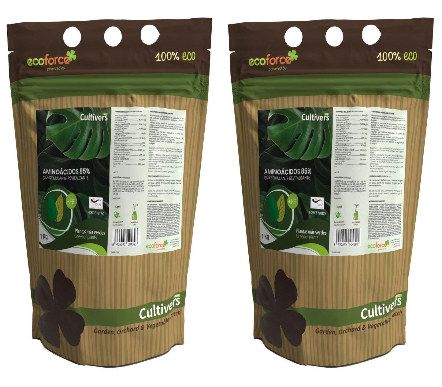 Aminoácidos 85% Cultivers 2x1kg_1