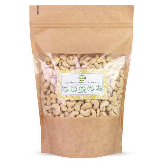 Anacardos Crudos Naturales Natuvid | 1 kg | PREMIUM | Sin tostar y sin sal | 100 % Naturales | Origen Africano | Vegano_0