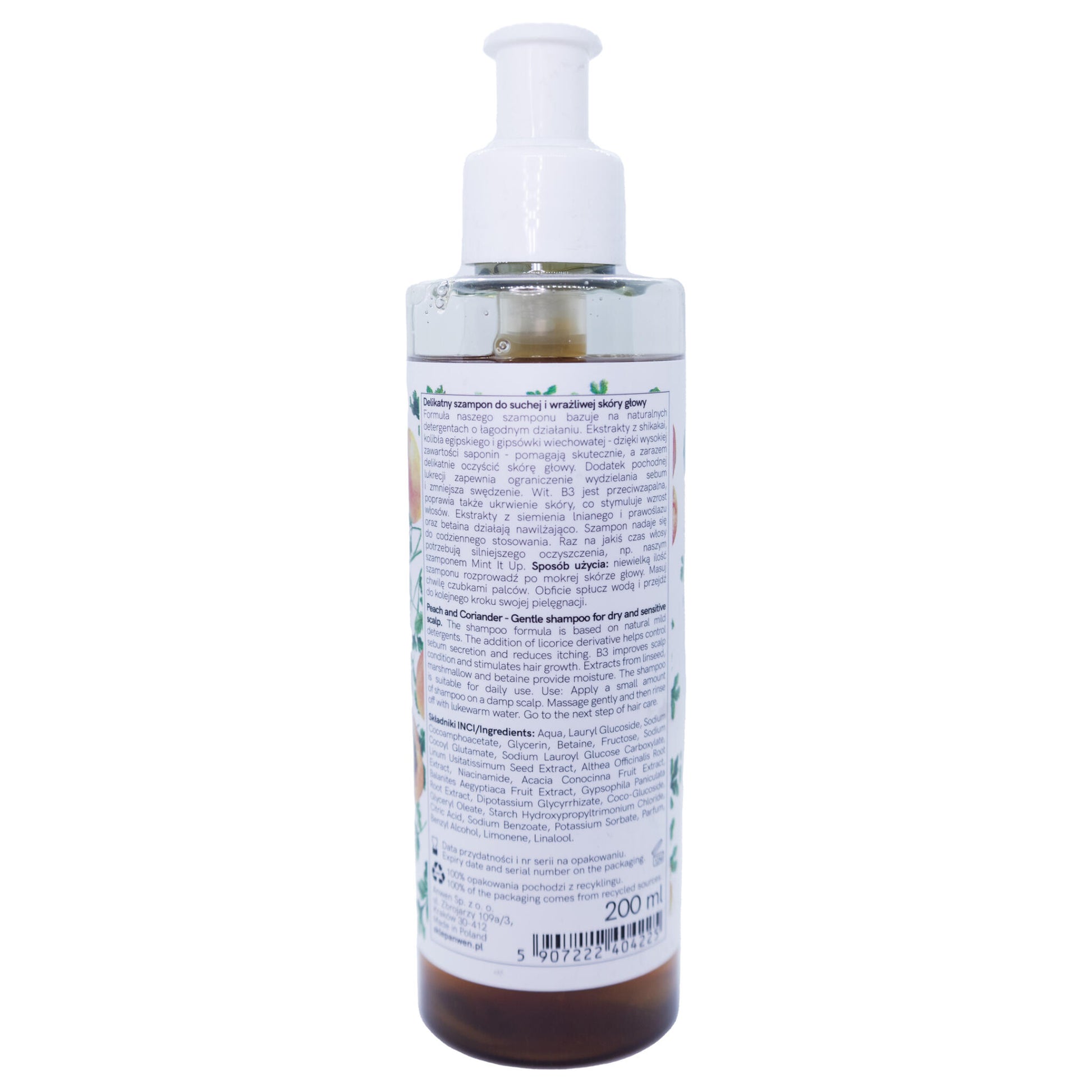 Anwen Champú Peach And Coriander Cuero Cabelludo Seco Y Sensible 200ml_4