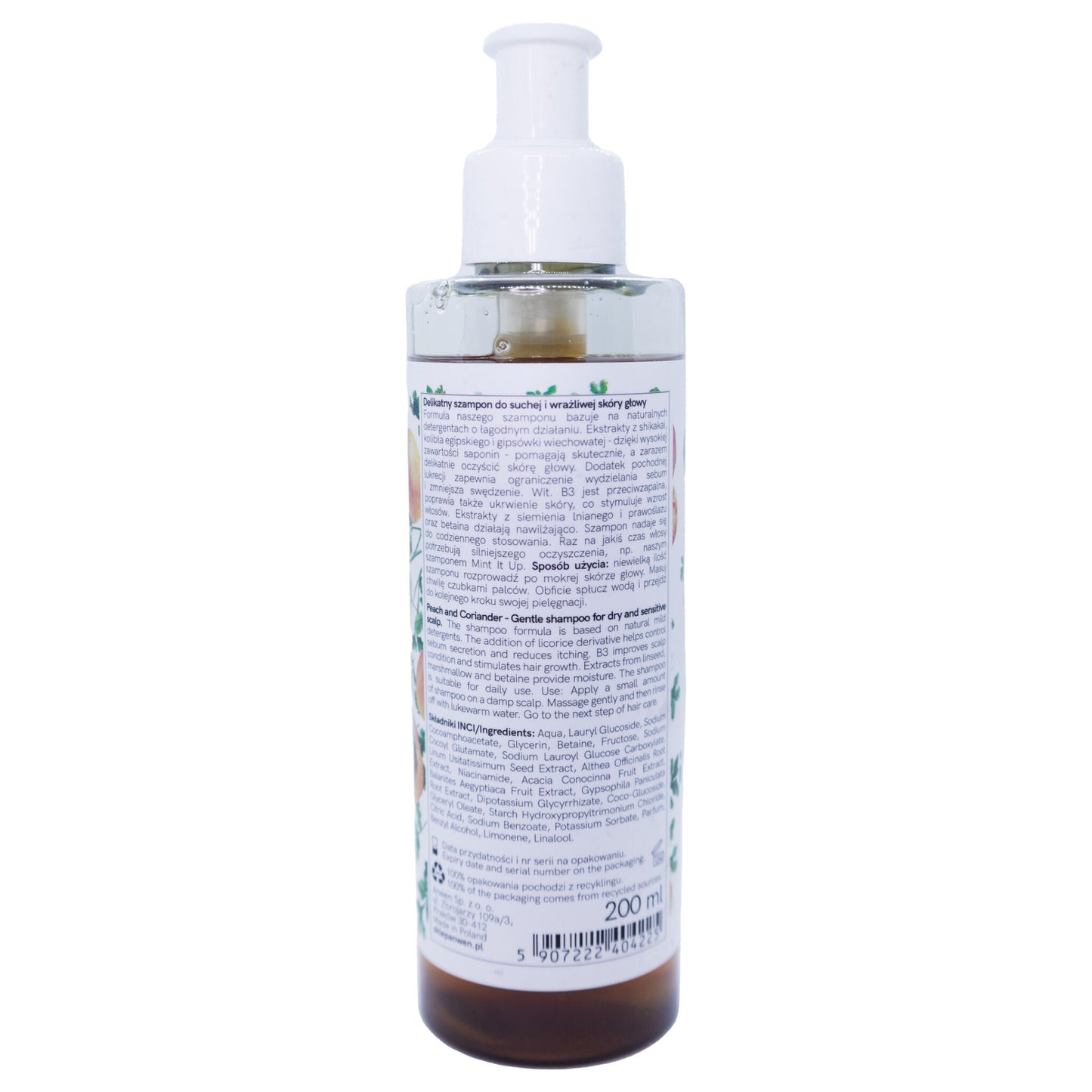Anwen Champú Peach And Coriander Cuero Cabelludo Seco Y Sensible 200ml_2