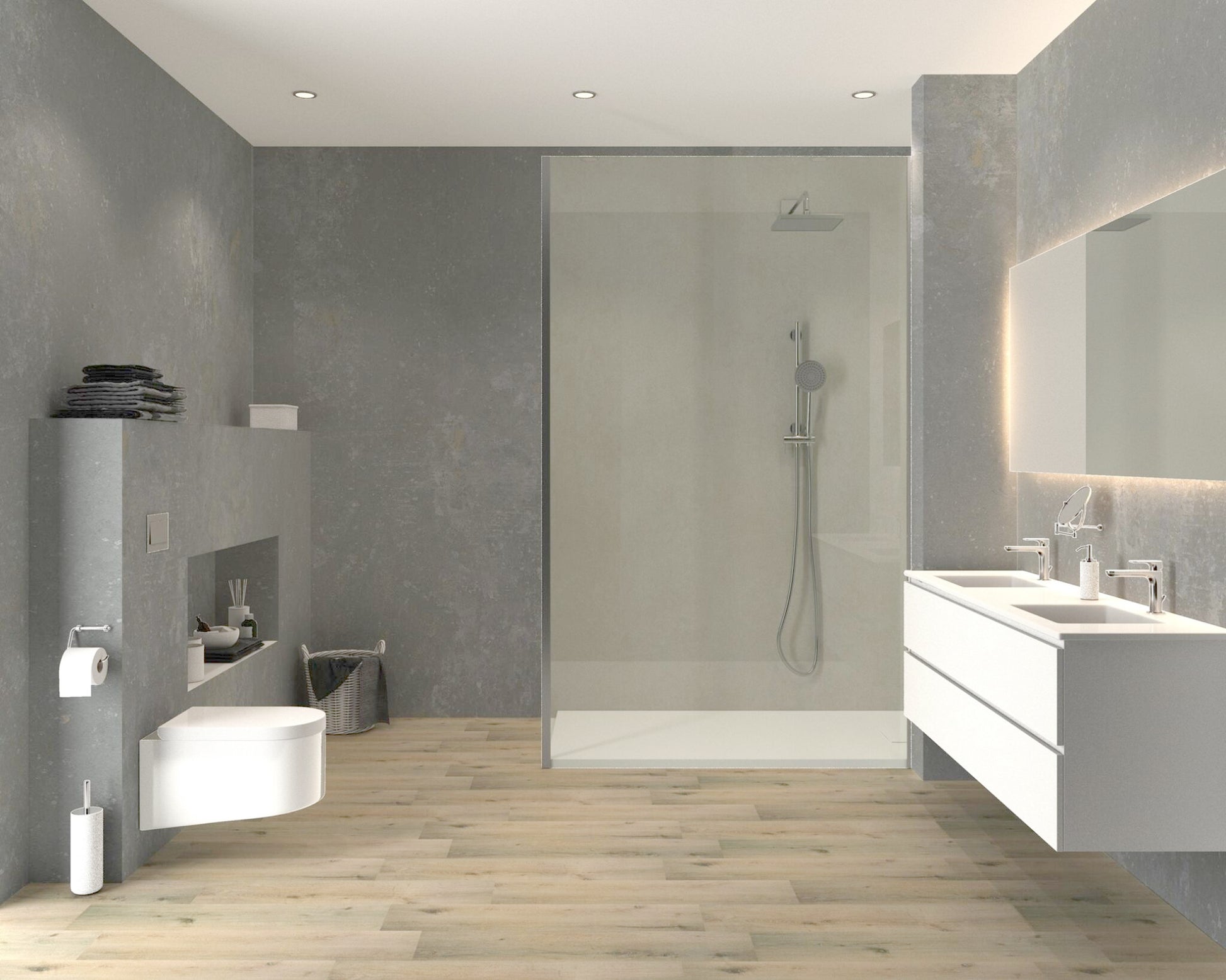 Aqua-step- All In One - Paneles De Pared A Prueba De Agua Y Panel De Sueloe  - Brighton - 6 Paneles (2,34m²)_3