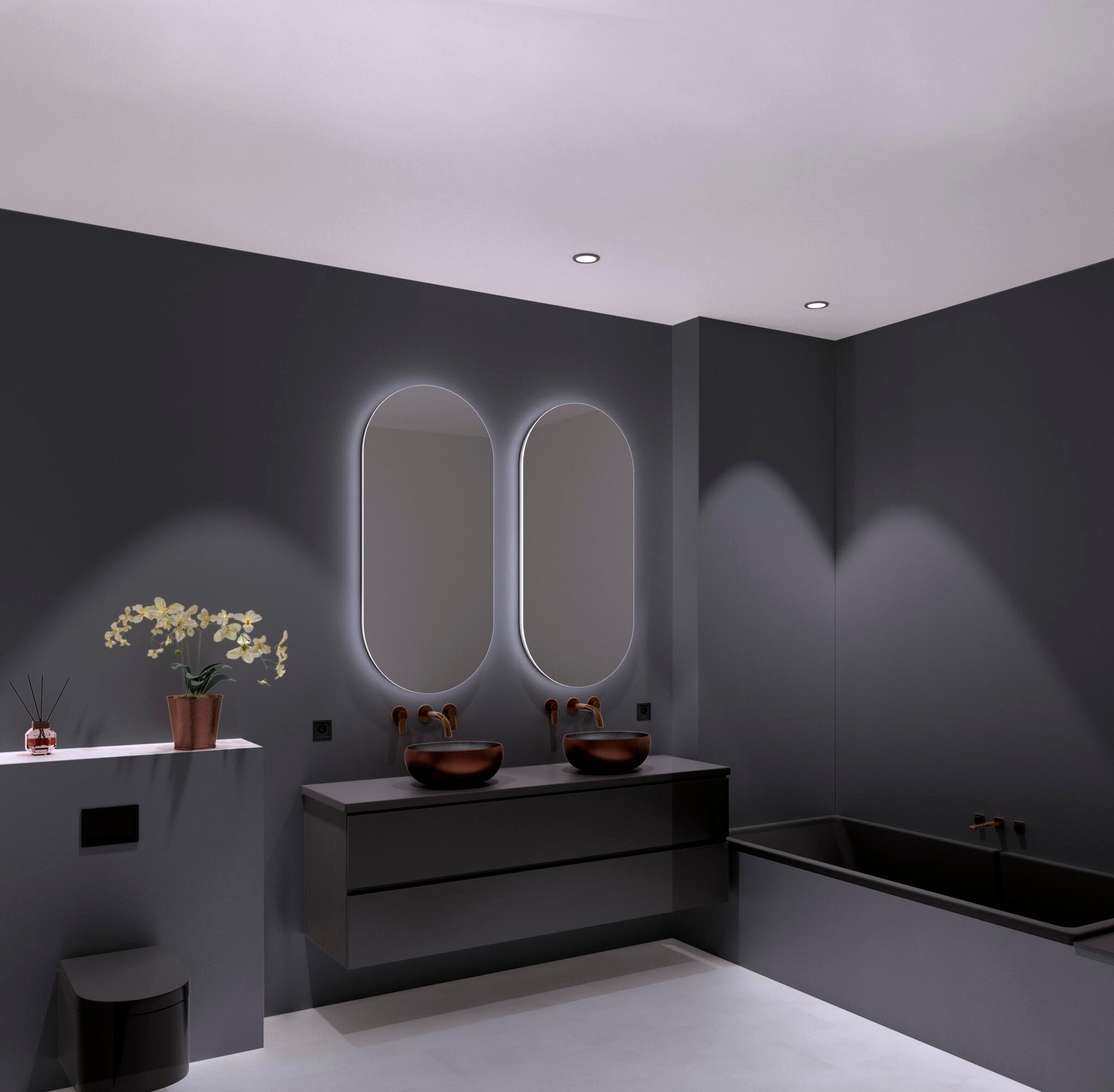 Aqua-step- All In One - Paneles De Pared A Prueba De Agua Y Panel De Sueloe  - Gris Platino - 6 Paneles (2,34m²)_2