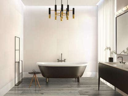 Aqua Click Tiles Xl - Paneles De Pared A Prueba De Agua Y Panel De Sueloe  - Dublin Xl - Blanco - 5 Paneles (2,26m²)_2