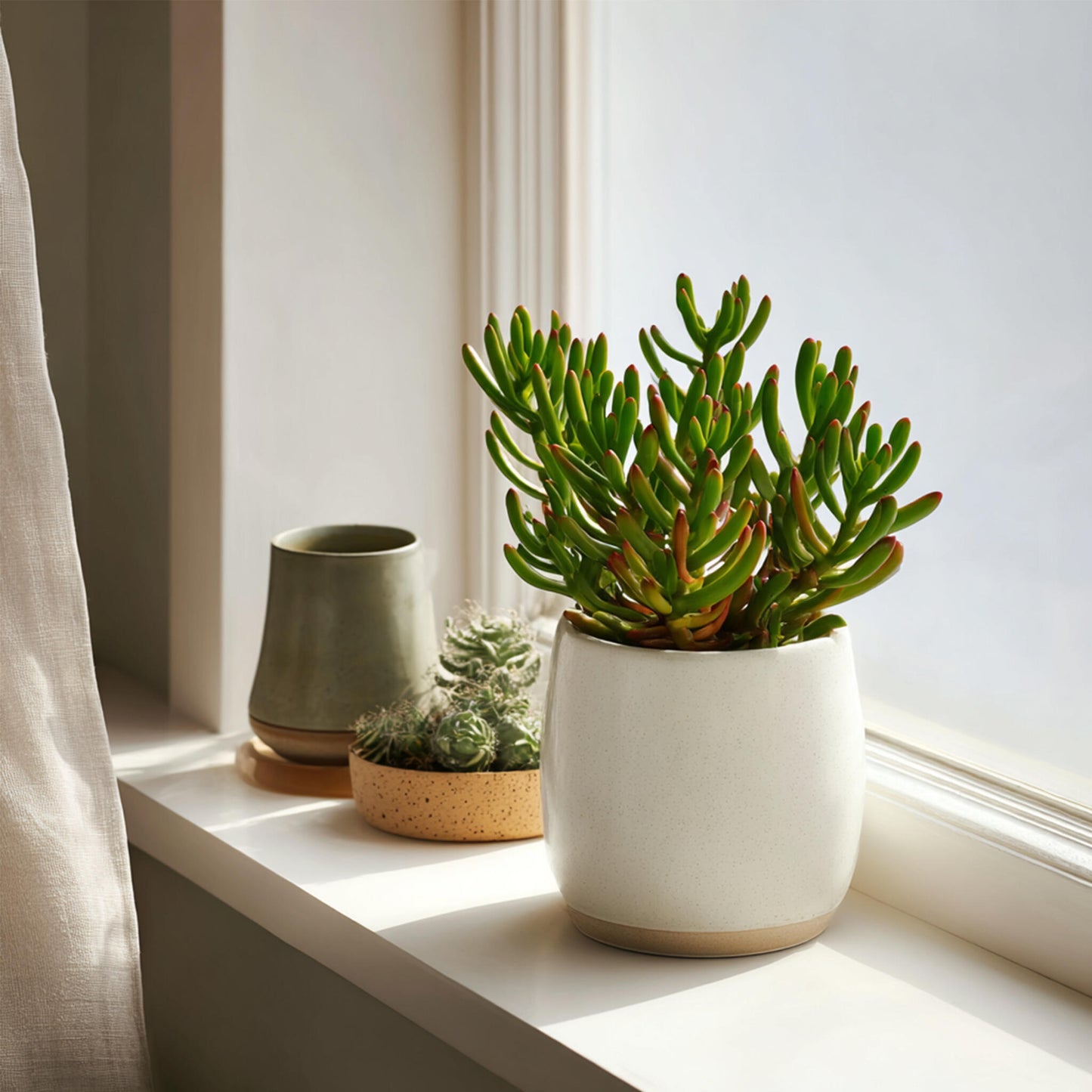 Árbol De Jade - Crassula Ovata 'hobbit' - Altura 10-20cm - ⌀12cm_1