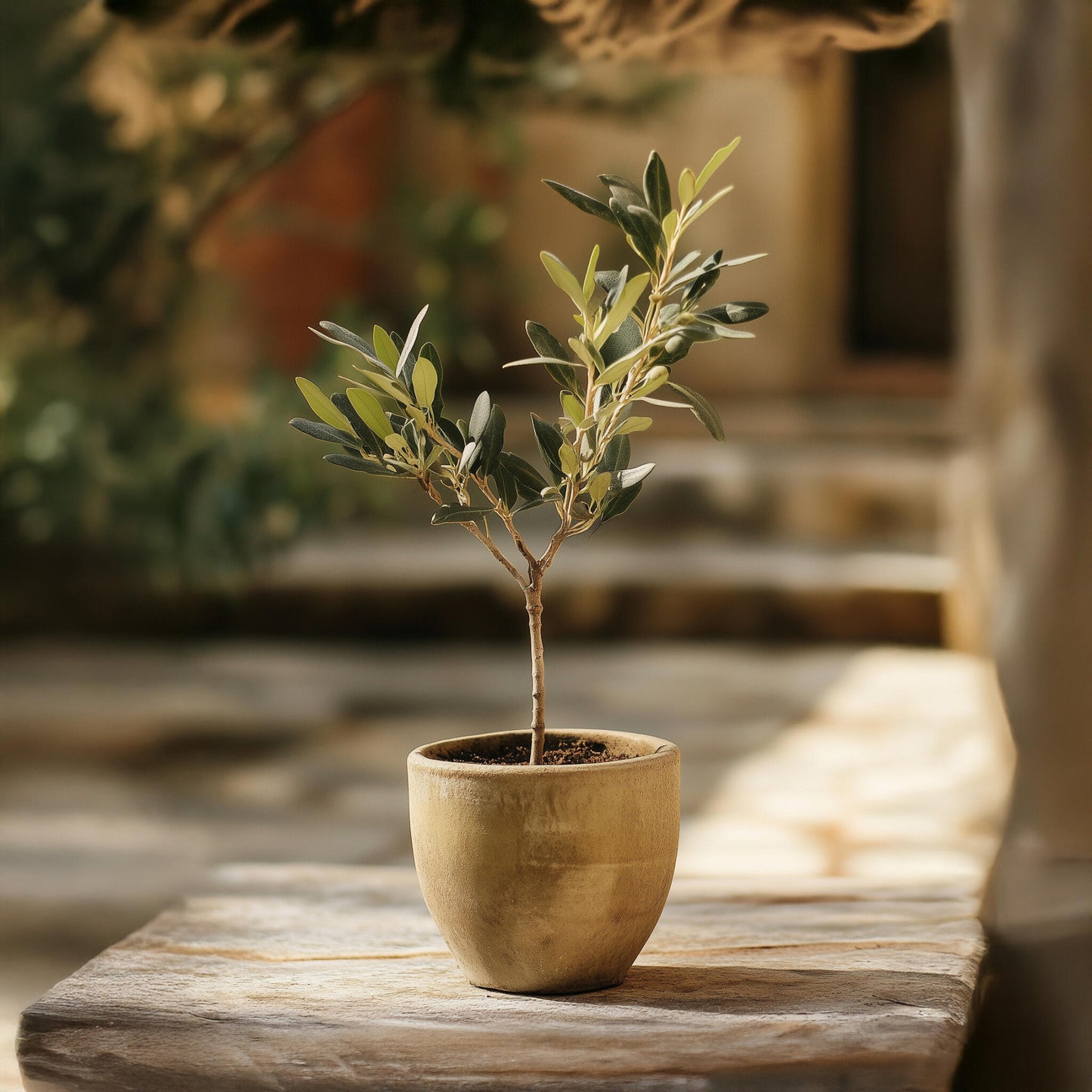 Arbusto De Olivo - 2 Pzs - Olea Europaea - Altura 25-40cm - ⌀9cm_1
