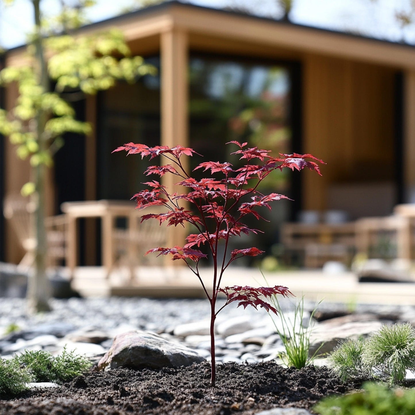 Arce Japonés - 2 Piezas - Acer Palmatum Atropurpureum - Altura 35-55cm - ⌀15cm_1