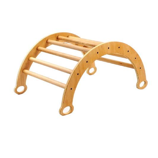 Arco De Aprendizaje Y Balancín Pikler De Madera 80 X 50 X 45 Cm. Areksc0006. Woodgo._0
