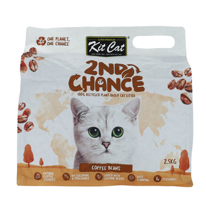 Kit Cat Arena Eco 2nd Chance - Coffee Beans (Natural) 2,5 Kg Semillas de Café , Guisante y Yuca