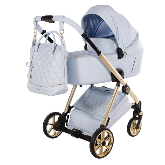 Art Deco Cochecito De Bebé Duo Azul_0