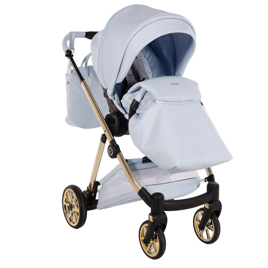 Art Deco Cochecito De Bebé Duo Azul_0