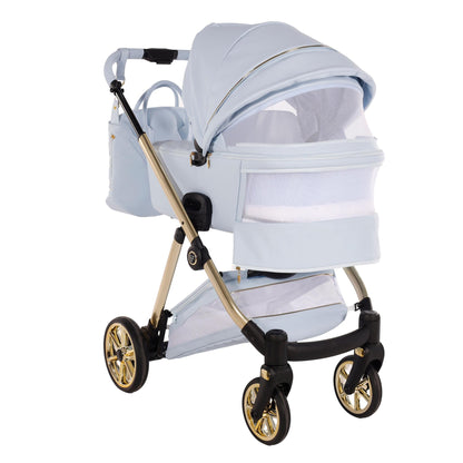 Art Deco Cochecito De Bebé Duo Azul_5