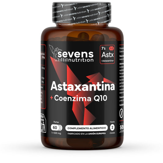 Astaxantina Con Coq10 Sevens Nutrition. Antioxidante Para Energía Y Piel Sana._0