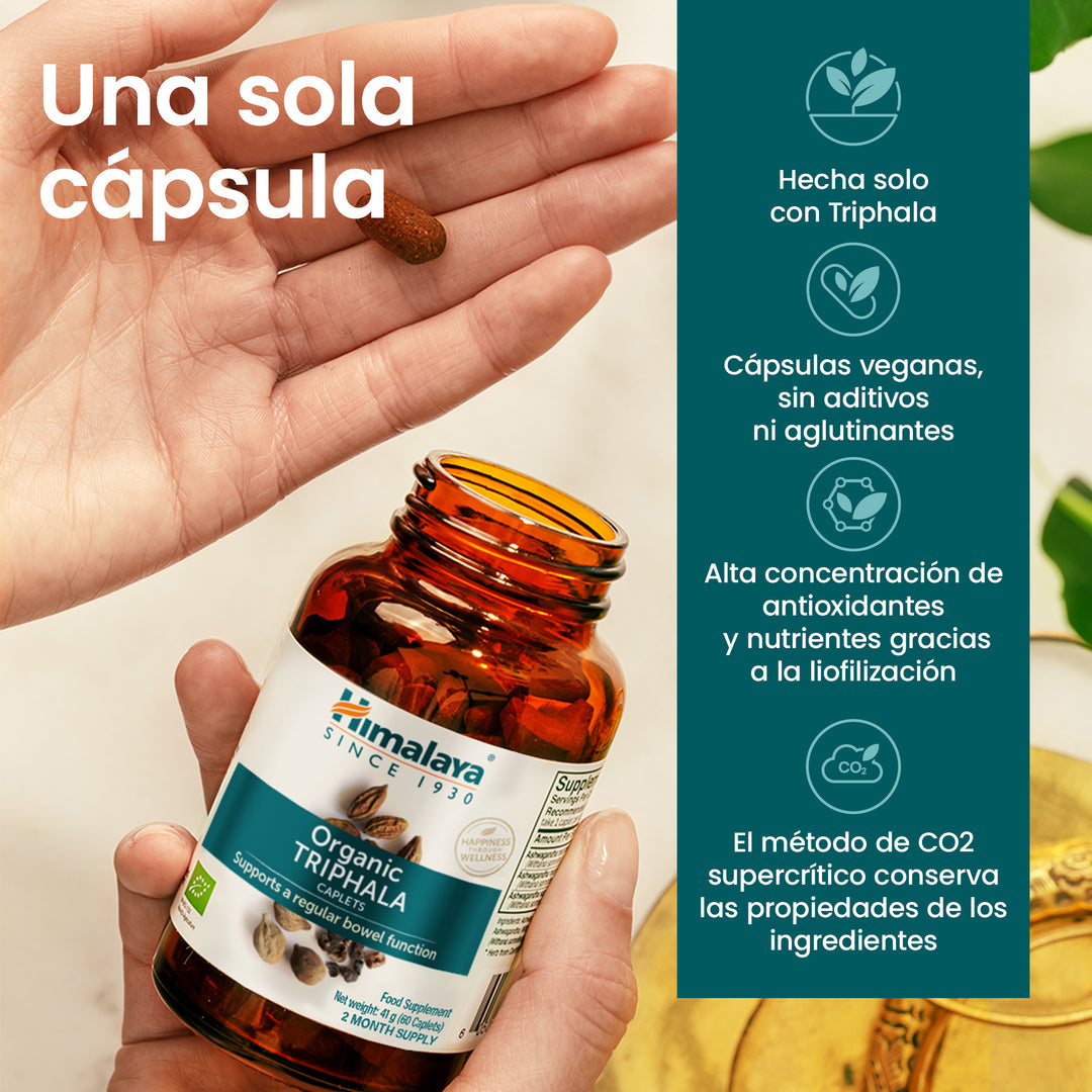 Triphala Organic, Himalaya, 60 cápsulas