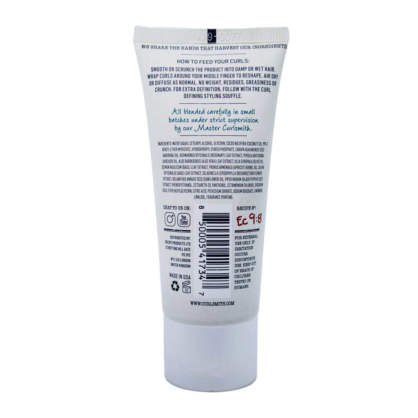 Bálsamo De Estilo Suave Hold Me Softly Recetas De Hidratación Curlsmith 64ml Mini_1