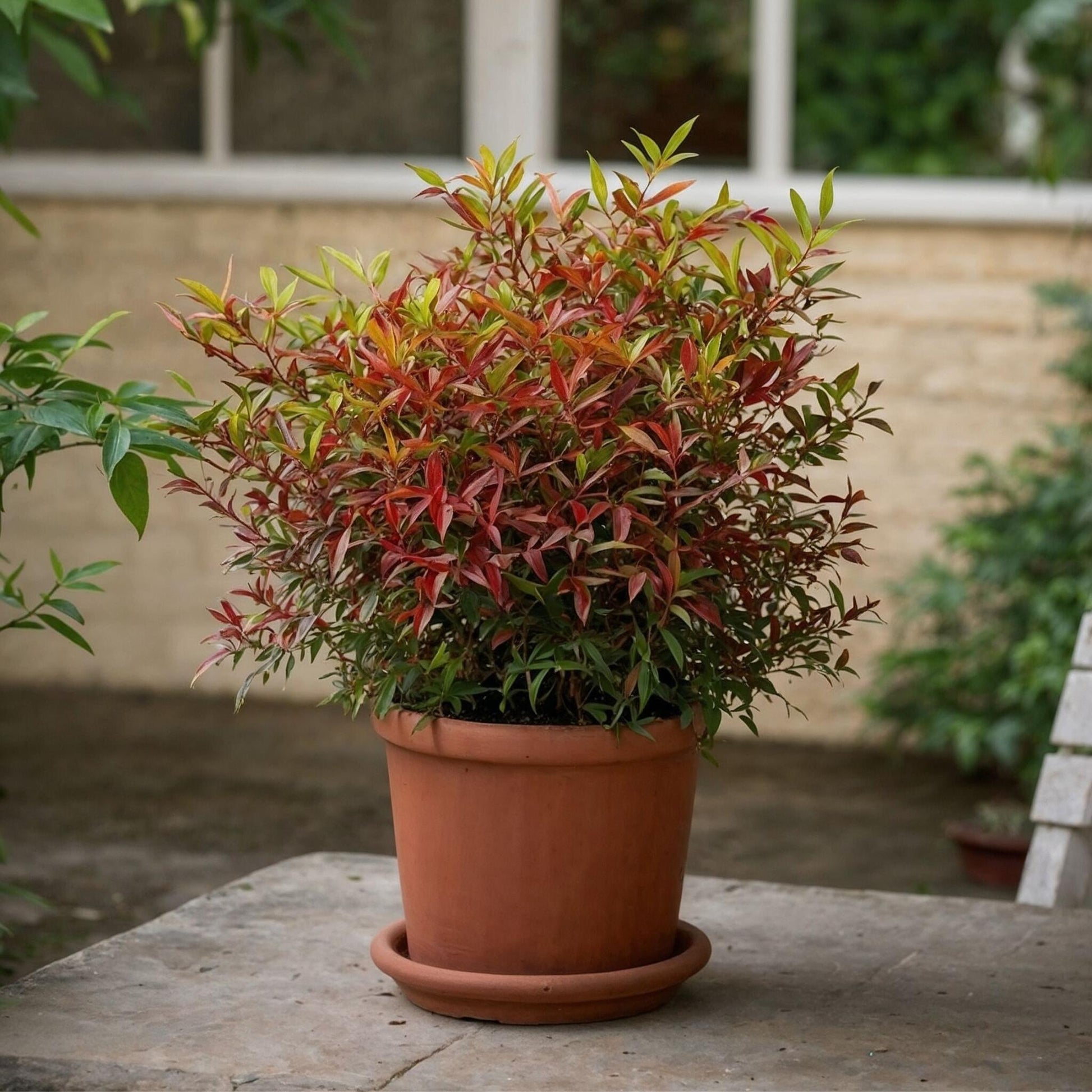 Bambú Sagrado - 2 Pzs - Nandina Domestica 'gulfstream' - Altura 25-40cm - ⌀17cm_1