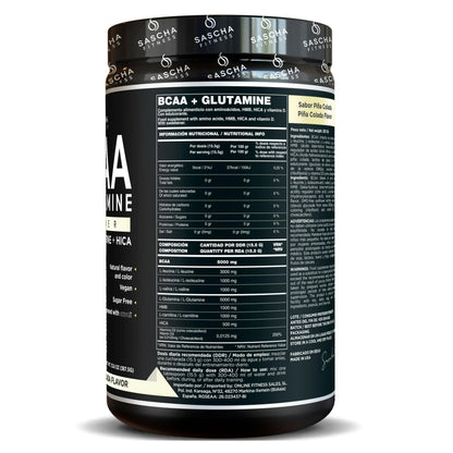 Bcaa + Glutamina Sabor Piña Colada - Sascha Fitness España_1