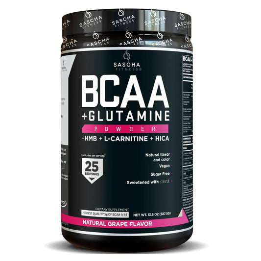Bcaa + Glutamina Sabor Uva - Sascha Fitness España_0