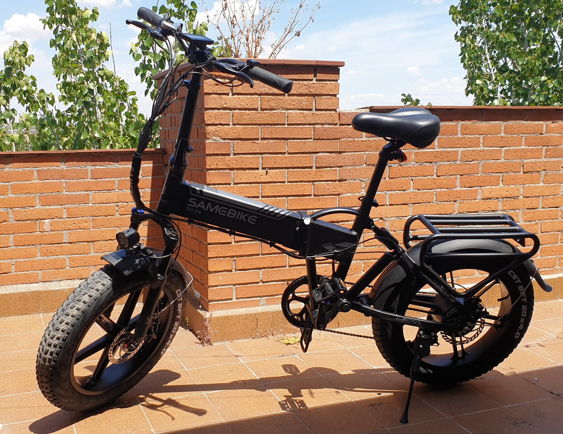 Bicicleta Eléctrica Plegable Samebike Xwlx09 750w-48v-10ah (480wh) - Rueda 20 X 4 Color Plateado_2