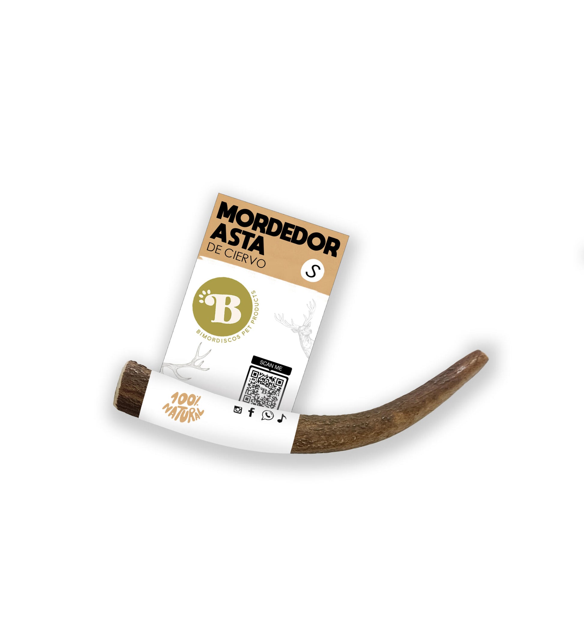 Bimordiscos Asta De Ciervo Para Perros. S_0