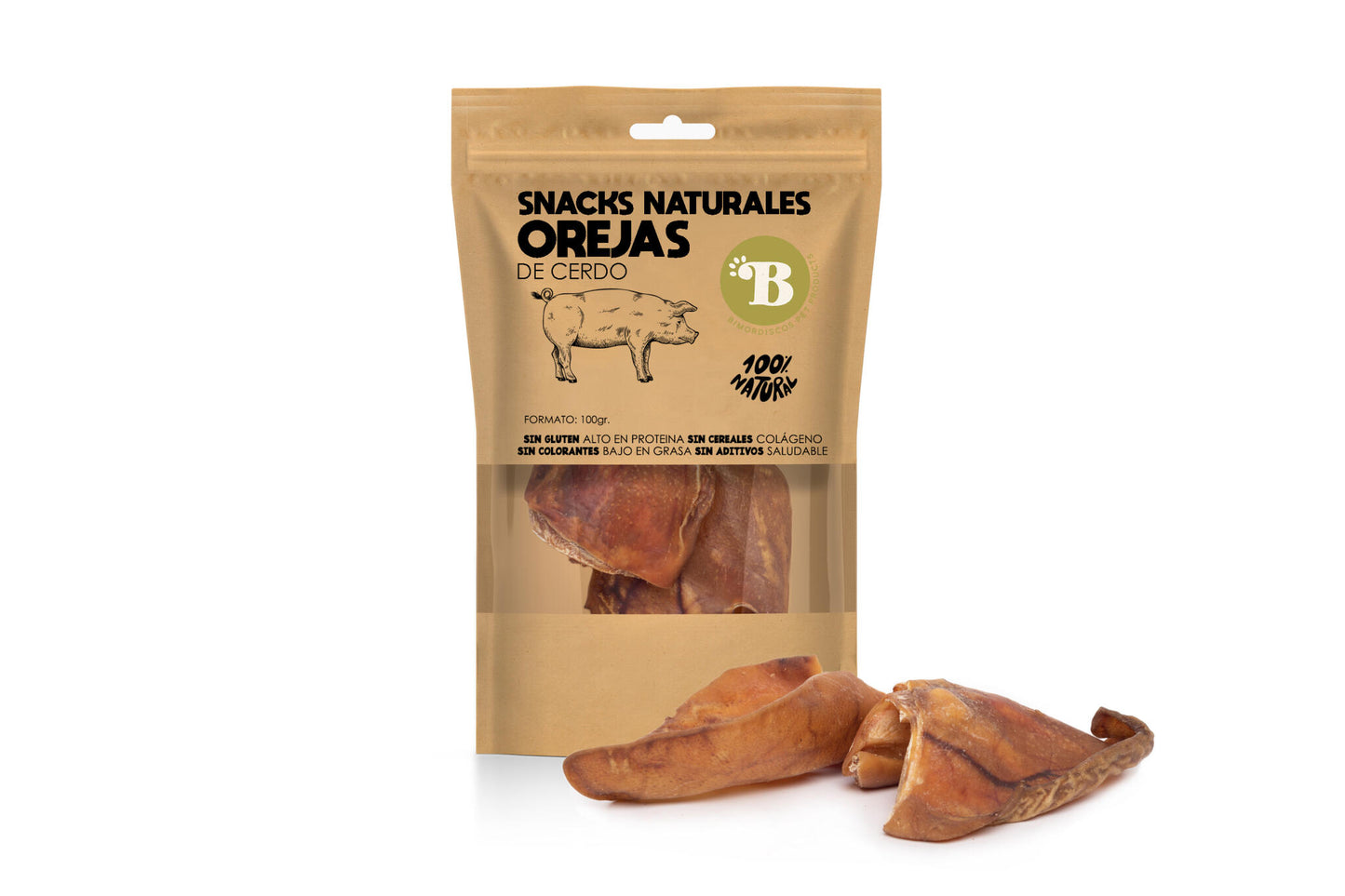 Bimordiscos Orejas De Cerdo Para Perros · 100g_0